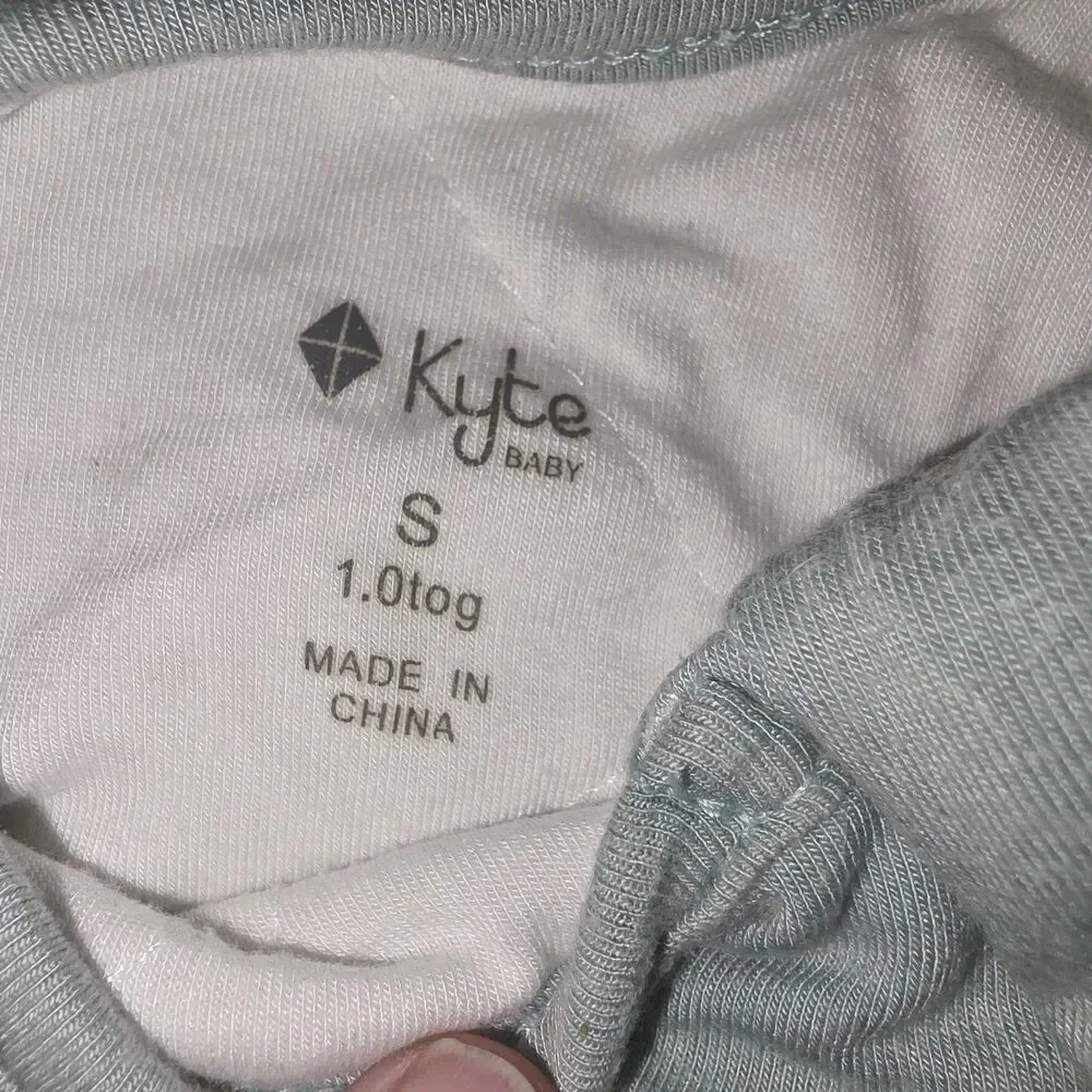KYTE BABY Sz S 1.0 Tog Solid Sage Green Bamboo Comfort Full Zipper Sleepsack - Picture 7 of 8